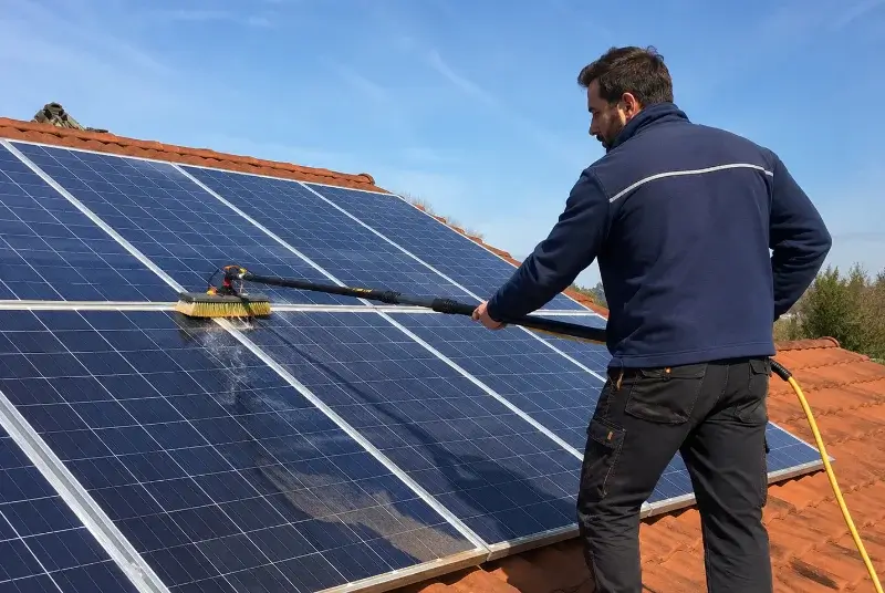 Nettoyage et entretien de panneaux solaires à Ledeuix