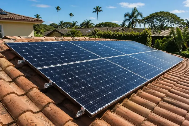 Installation de panneaux solaires à Ledeuix